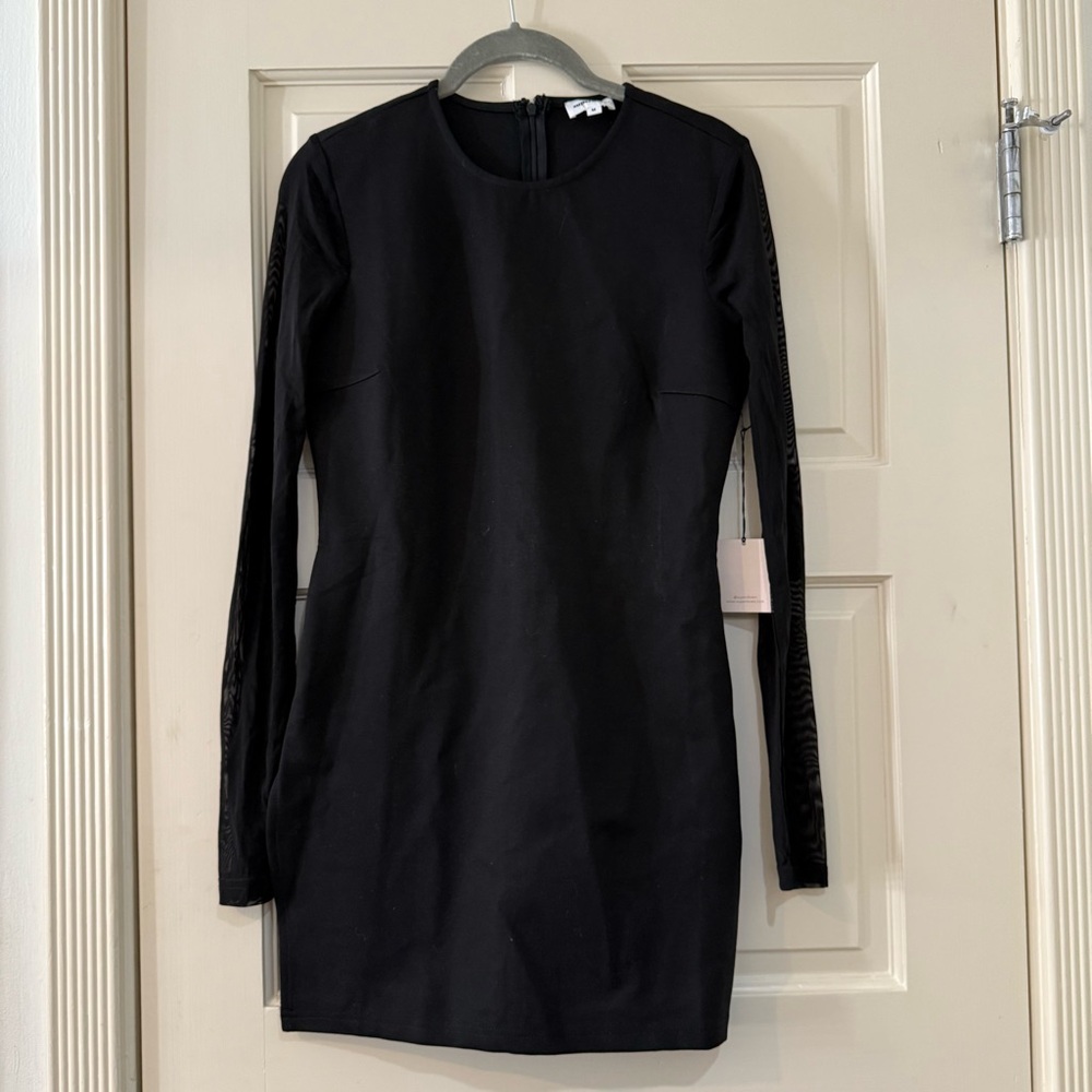 Elegant Black Long Sleeve Dress